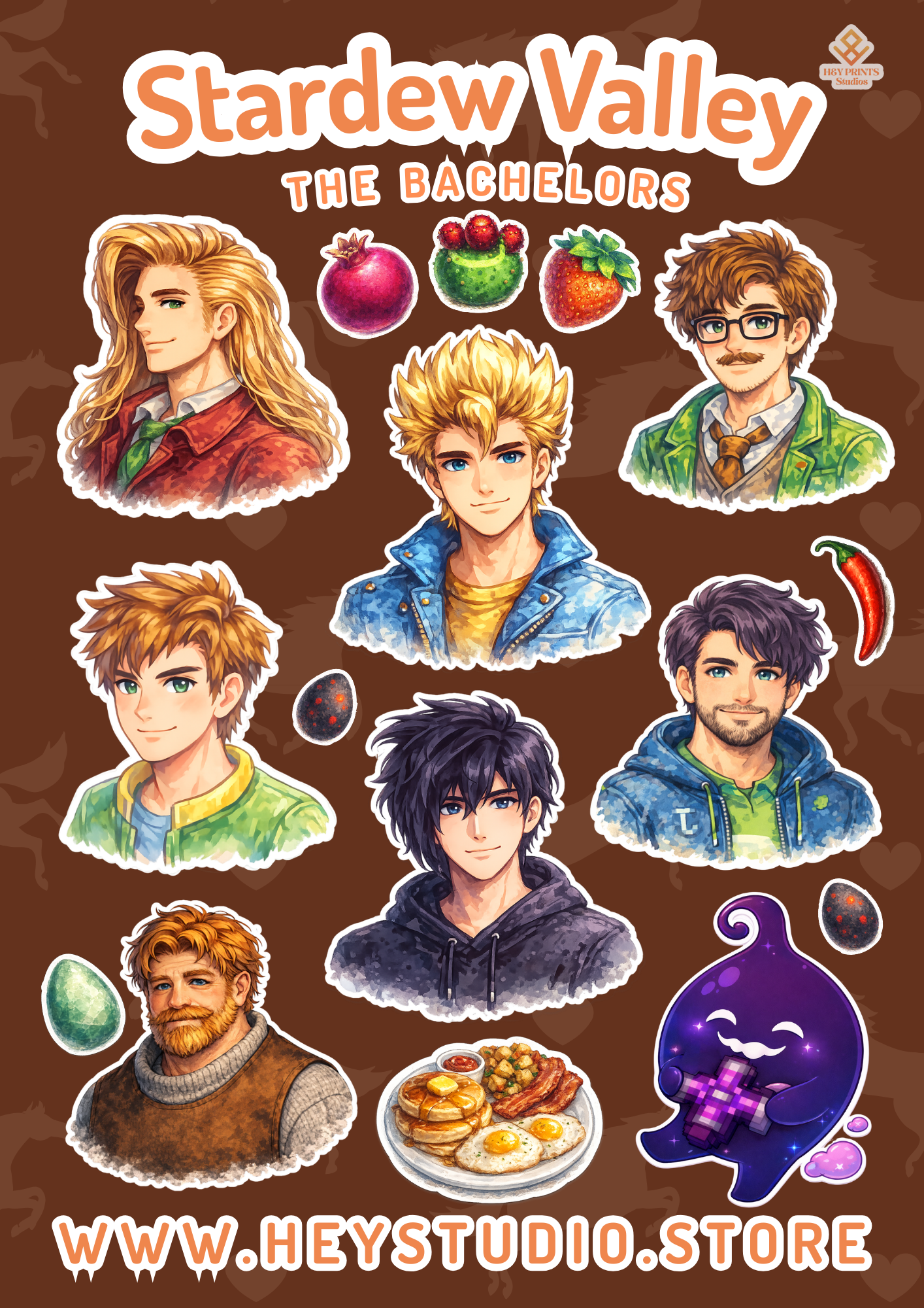 Sticker Sheets - Cozy Game Art Collection