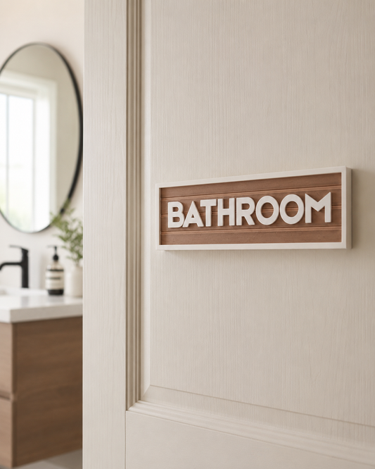 Wooden Door Signage