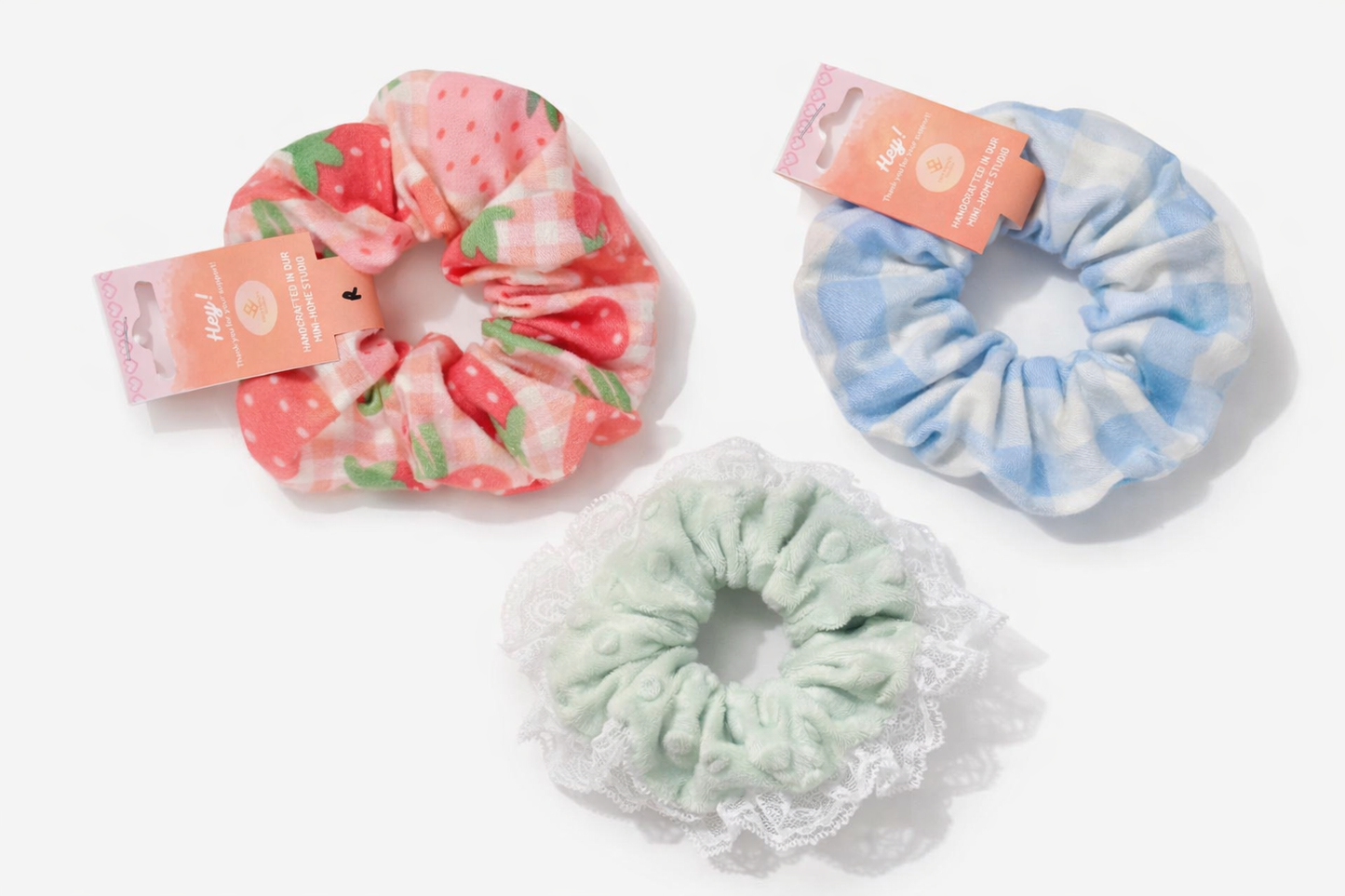 Handmade Scrunchies – Various Designs