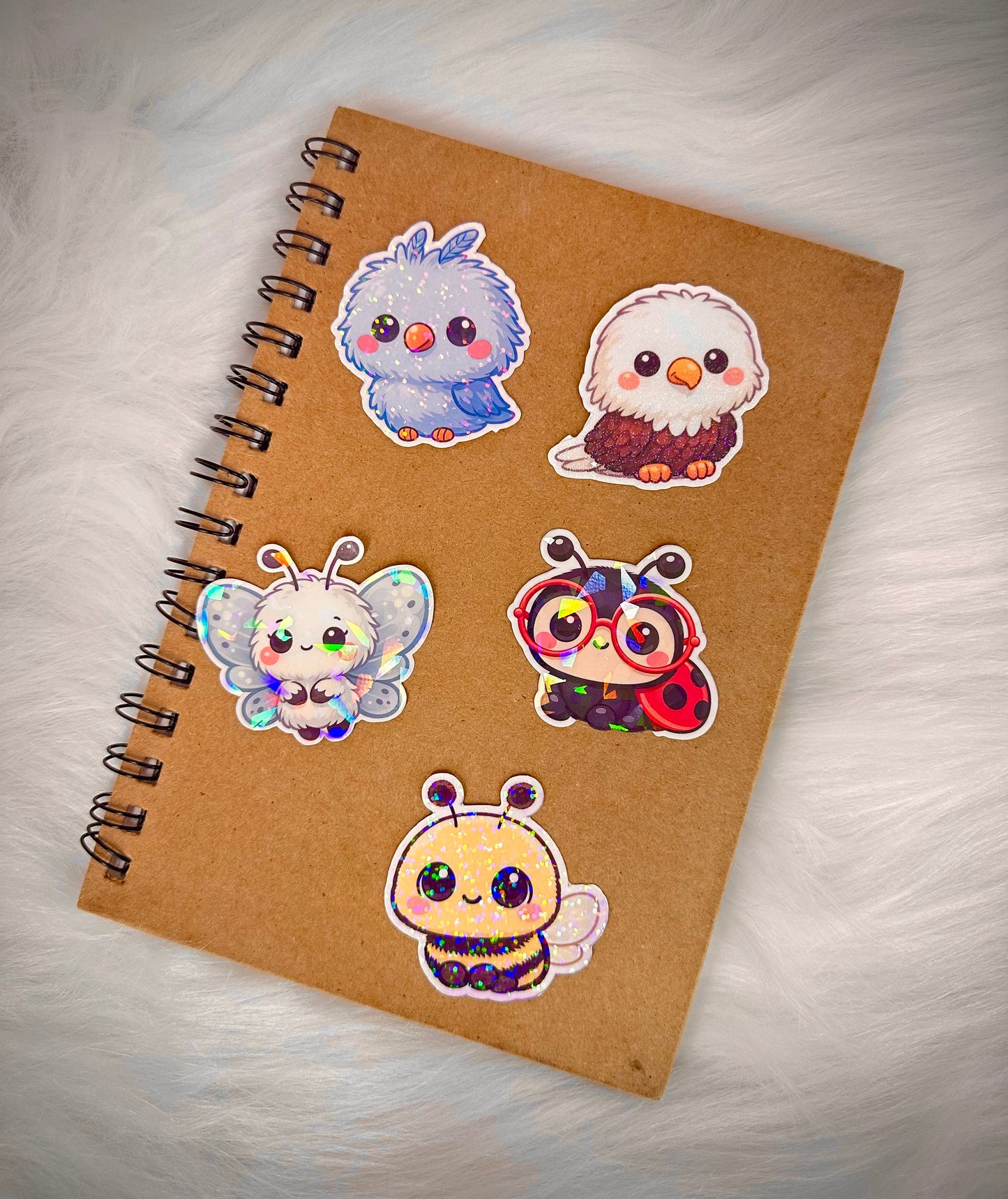 Stickers - Shining Holographic Animals (Durable and Water Resistant)