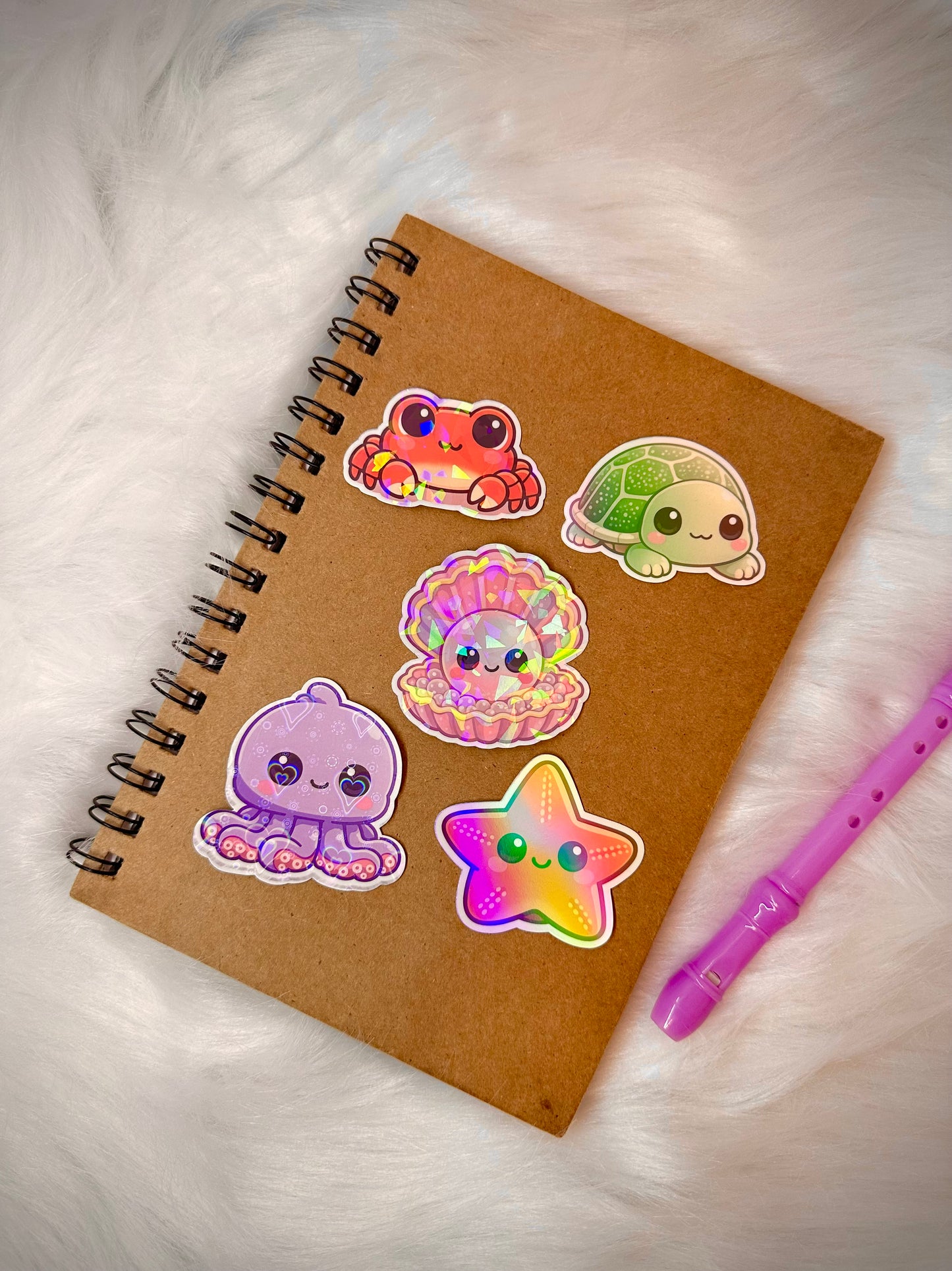 Stickers - Shining Holographic Animals (Durable and Water Resistant)