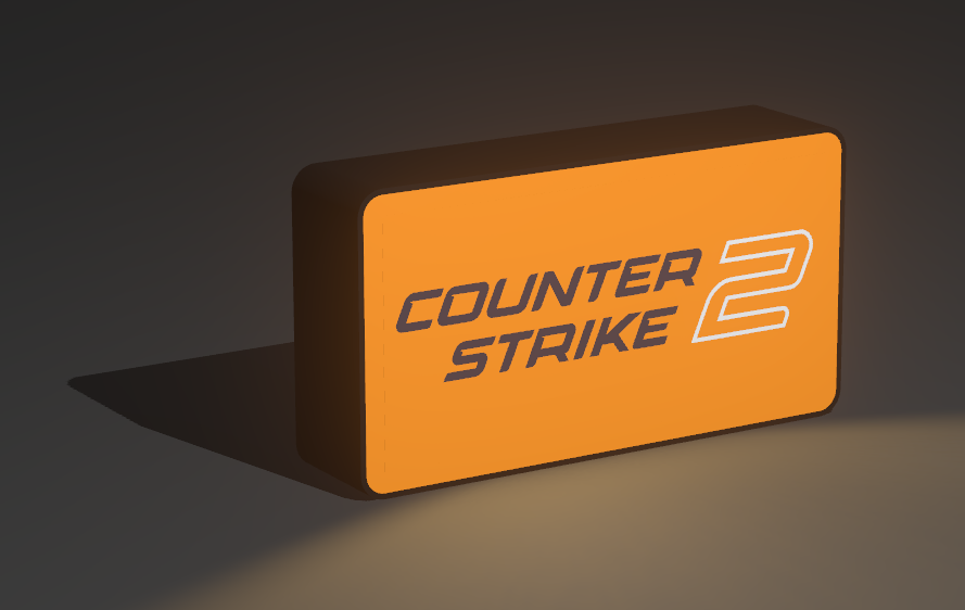 Gaming LED Lightbox Sign Logo | Decor Gift