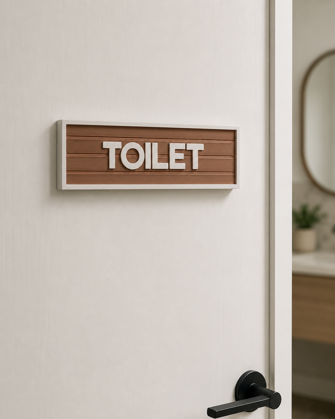 Wooden Door Signage