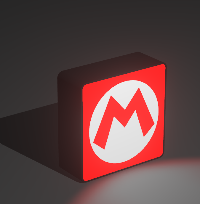 Gaming LED Lightbox Sign Logo | Decor Gift